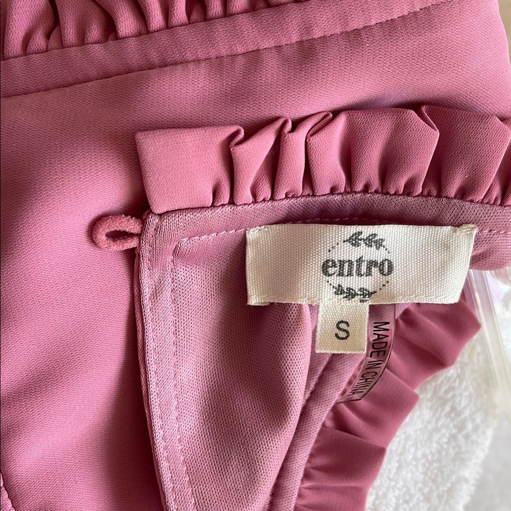 Entro Pink Ruffle Sleeve Blouse - Picture 8 of 11